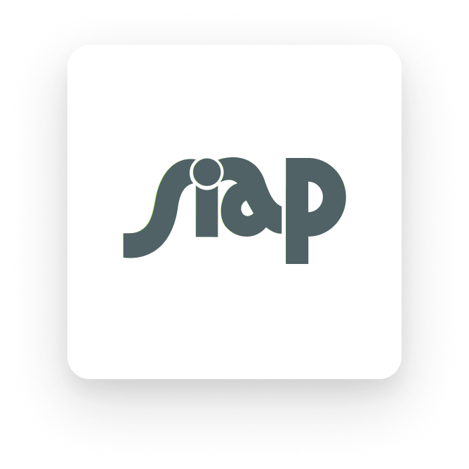 Logo of Siap, a brand of the S4BT Group