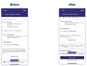 How to modify your trip in mobile app