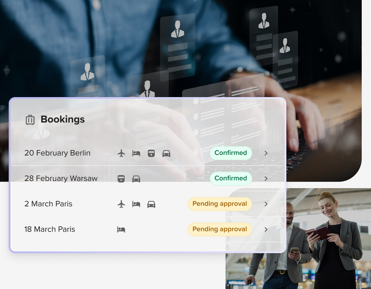 Reservations business trips